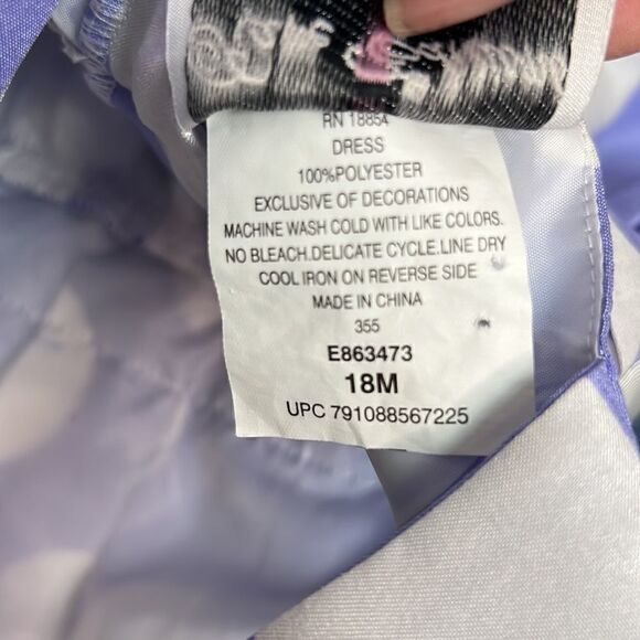 Rare Editions Purple and White polka dot Party Dress - Picture 11 of 11